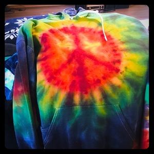 Handmade tie dye hoodie